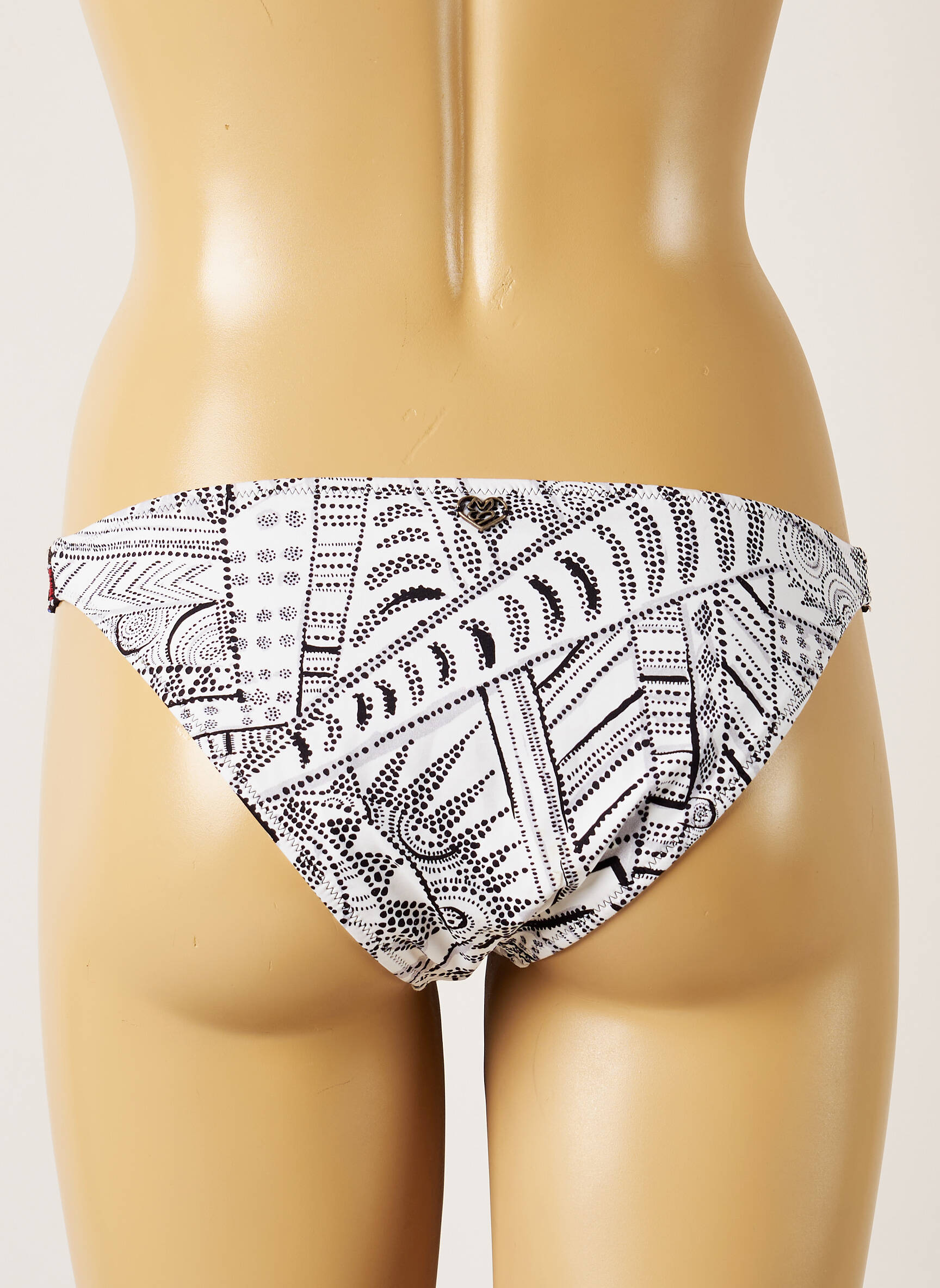 Maudymosi kelnaitės fantazijos raštas bikini baltas BANANA MOON moteris