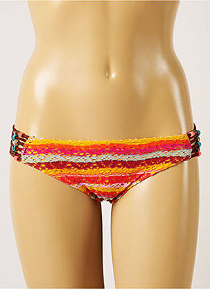 Maudymosi kelnaitės satino efektas bikini oranžinė BANANA MOON moteris