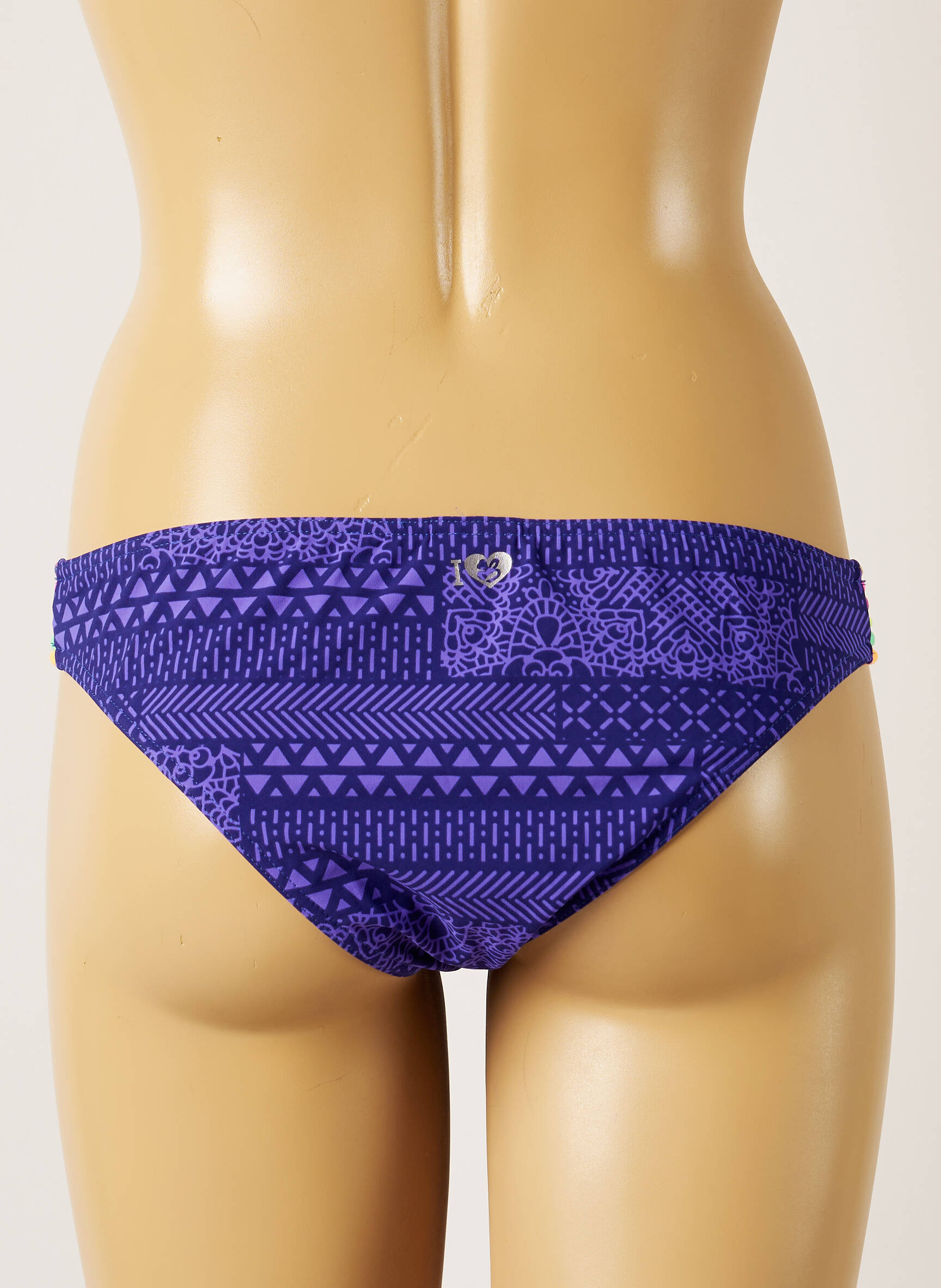 Maudymosi kelnaitės fantazijos raštas bikini violetinis BANANA MOON moteris