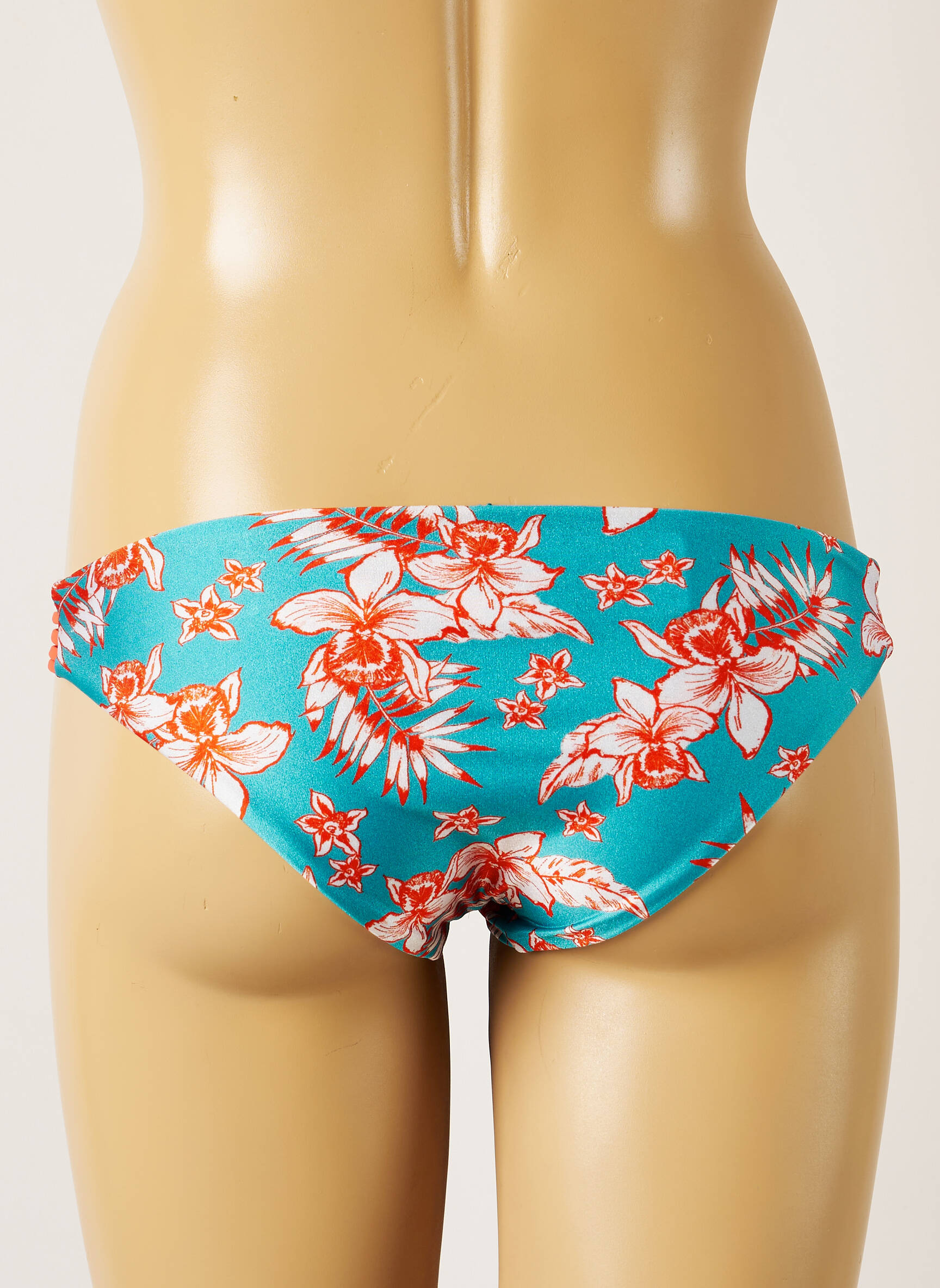 Maudymosi kelnaitės gėlių raštas bikini mėlyna BANANA MOON moteris