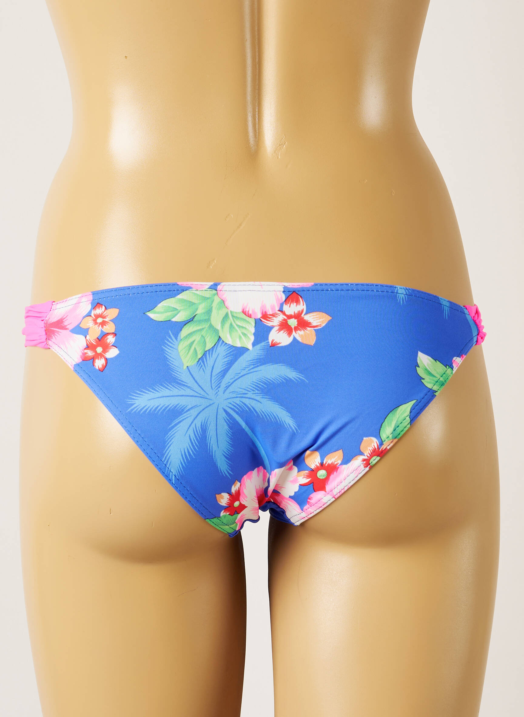 Maudymosi kelnaitės tiesioginis dažymas spausdinimas bikini mėlyna BANANA MOON moteris