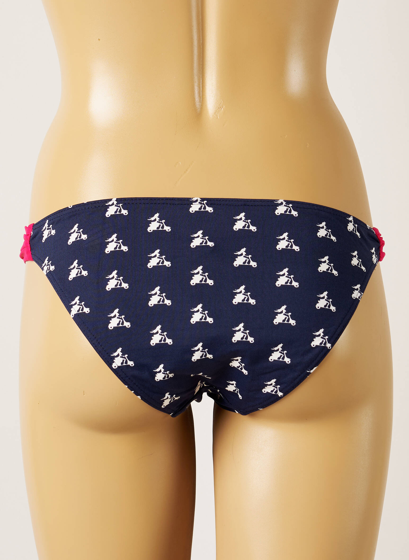 Maudymosi kelnaitės fantazijos raštas bikini mėlyna BANANA MOON moteris