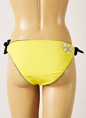 Maudymosi kelnaitės užsegimas su raišteliais bikini geltona BANANA MOON moteris