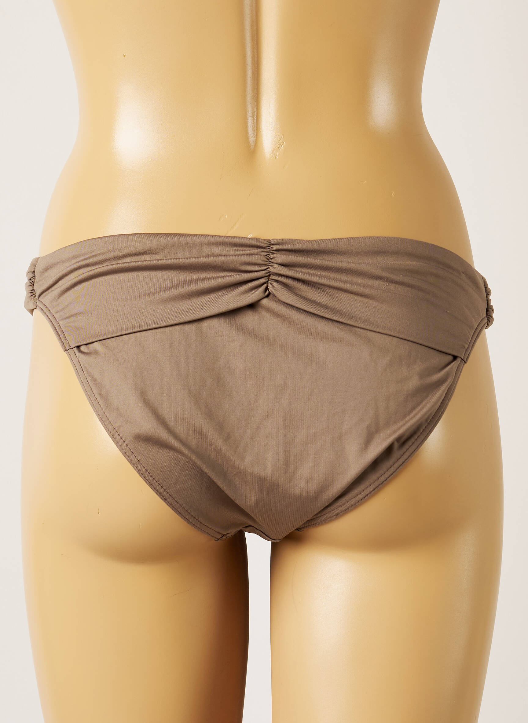 Maudymosi kelnaitės satino audinys bikini rudas BANANA MOON moteris
