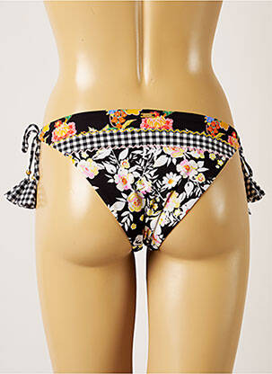 Maudymosi kelnaitės gėlių raštas bikini juodas BANANA MOON moteris