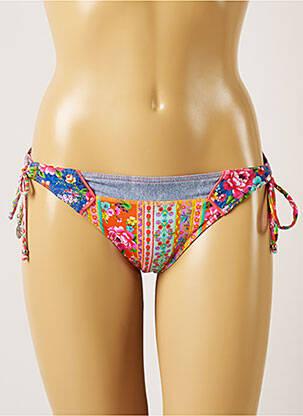Maudymosi kelnaitės gėlių raštas bikini oranžinė BANANA MOON moteris