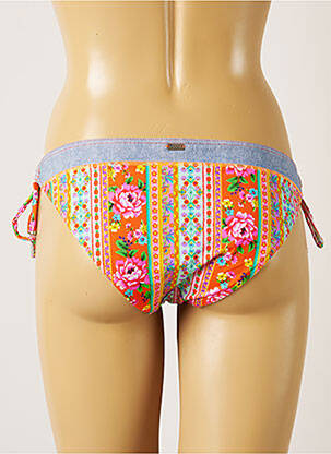 Maudymosi kelnaitės gėlių raštas bikini oranžinė BANANA MOON moteris