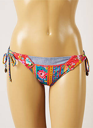 Maudymosi kelnaitės gėlių raštas bikini raudona BANANA MOON moteris