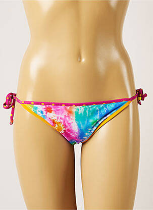 Maudymosi kelnaitės gėlių raštas bikini rožinė BANANA MOON moteris