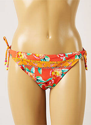 Maudymosi kelnaitės gėlių raštas bikini oranžinė BANANA MOON moteris