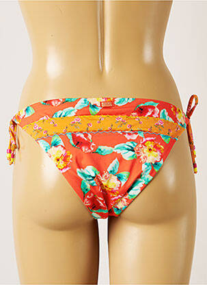 Maudymosi kelnaitės gėlių raštas bikini oranžinė BANANA MOON moteris