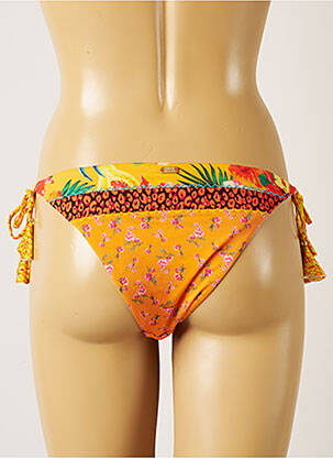 Maudymosi kelnaitės gėlių raštas bikini oranžinė BANANA MOON moteris