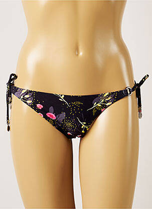 Maudymosi kelnaitės gėlių raštas bikini juodas BANANA MOON moteris