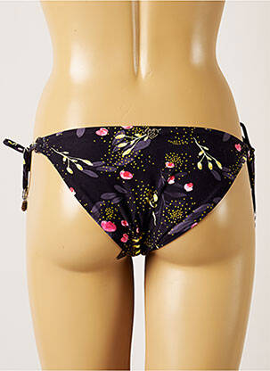 Maudymosi kelnaitės gėlių raštas bikini juodas BANANA MOON moteris