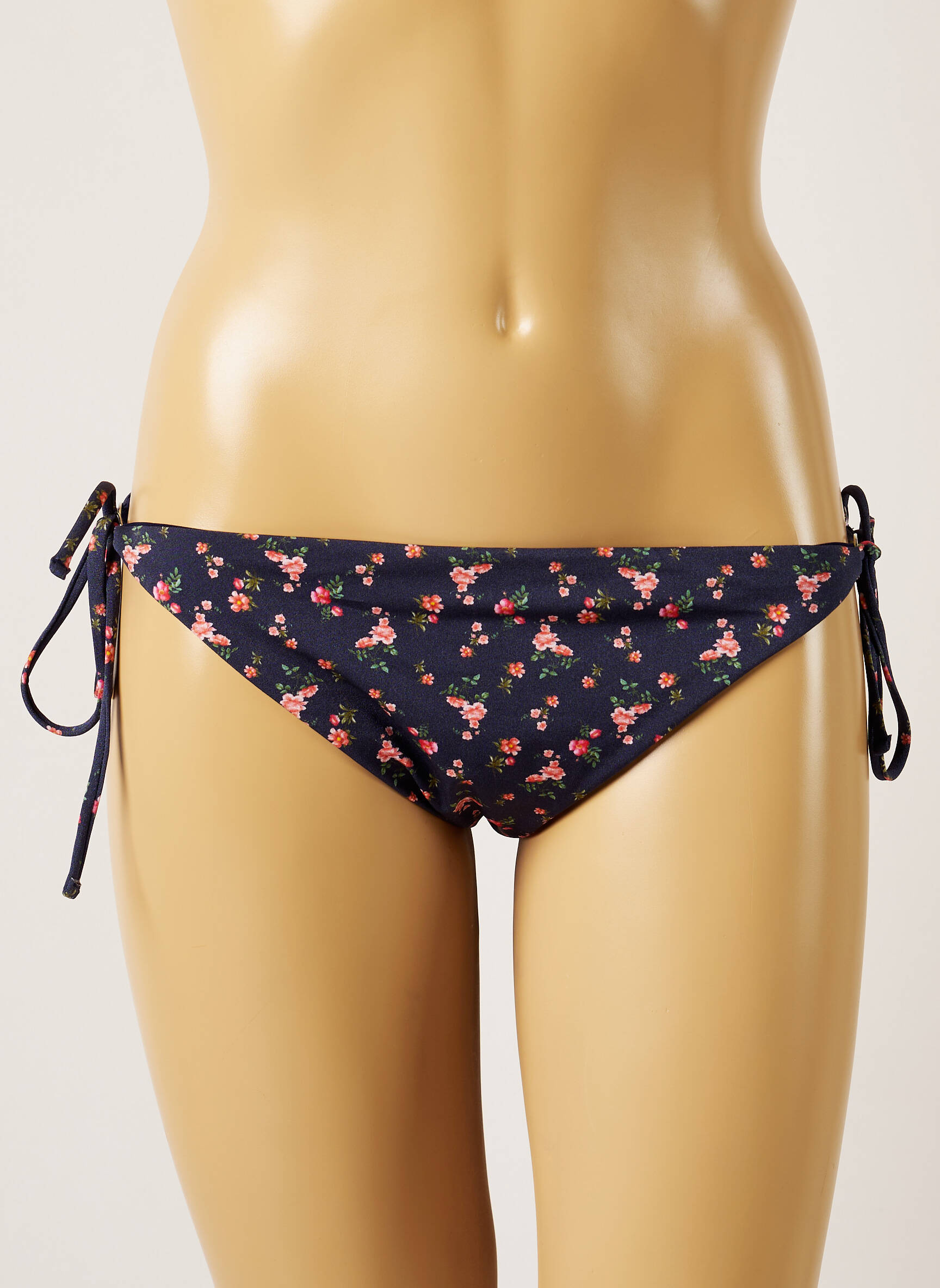 Maudymosi kelnaitės gėlių raštas bikini mėlyna BANANA MOON moteris