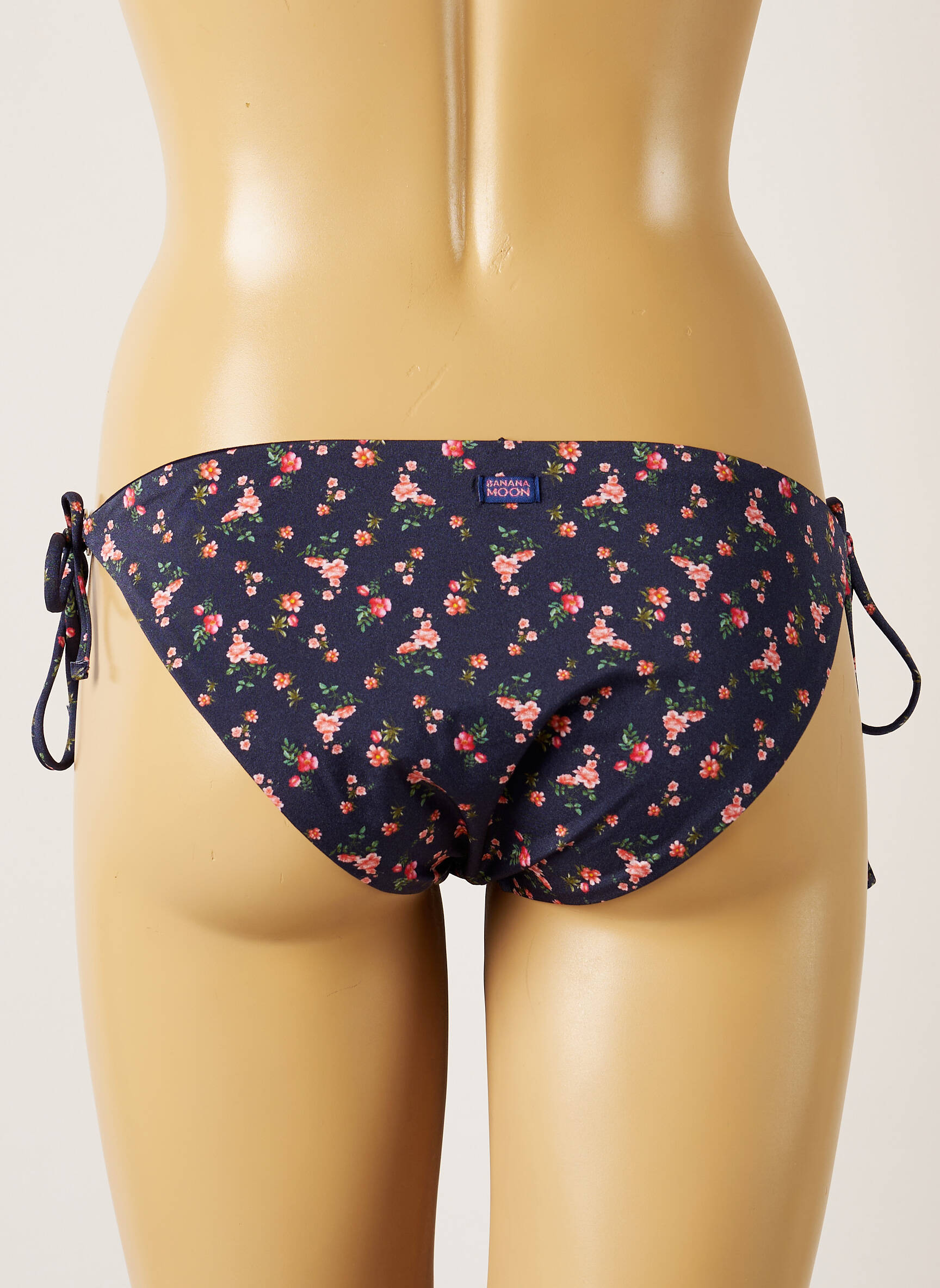 Maudymosi kelnaitės gėlių raštas bikini mėlyna BANANA MOON moteris