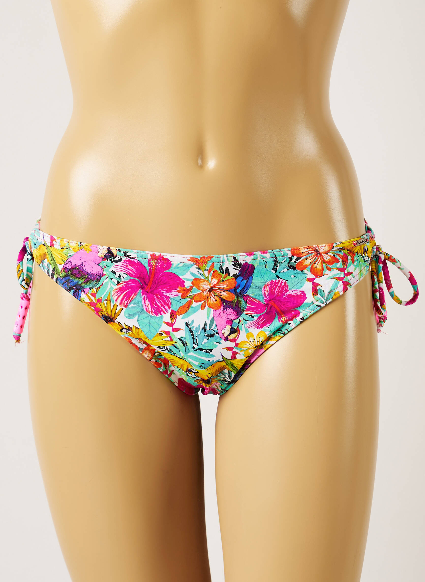 Maudymosi kelnaitės tiesioginis dažymas spausdinimas bikini mėlyna BANANA MOON moteris