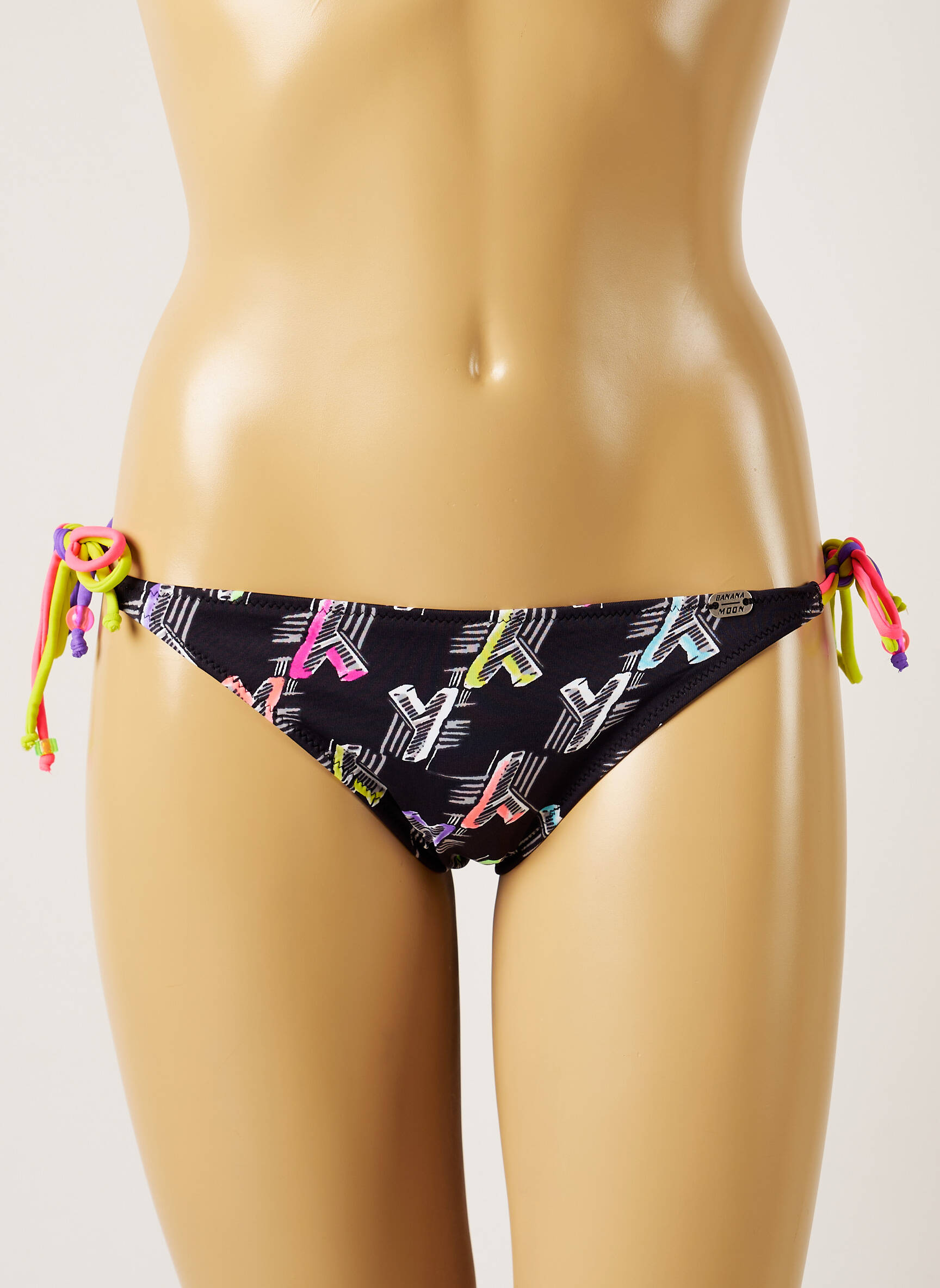 Maudymosi kelnaitės fantazijos raštas bikini juodas BANANA MOON moteris