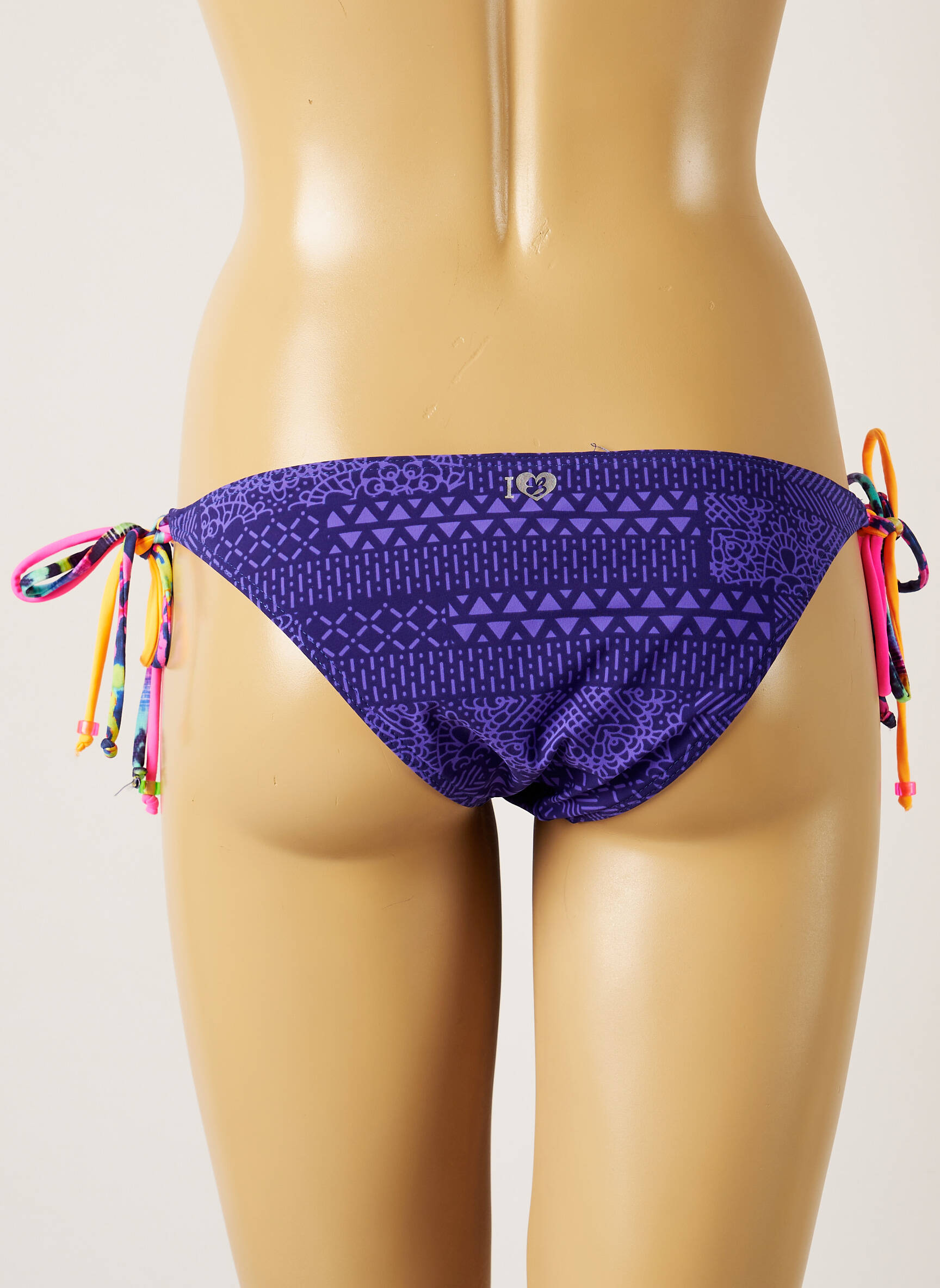 Maudymosi kelnaitės fantazijos raštas bikini violetinis BANANA MOON moteris