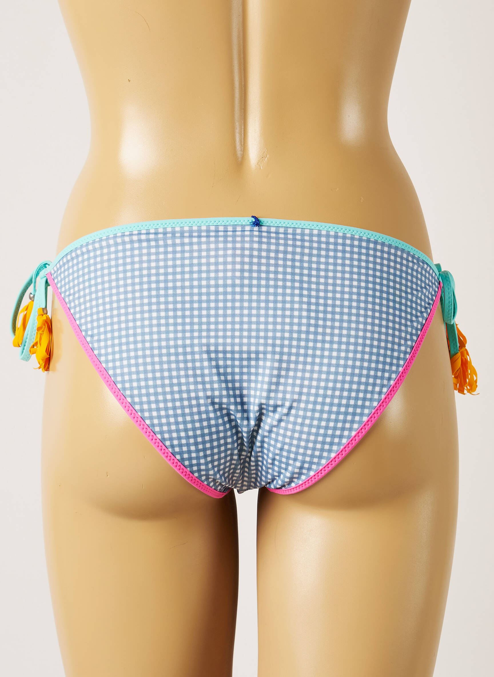 Maudymosi kelnaitės gėlių raštas bikini mėlyna BANANA MOON moteris