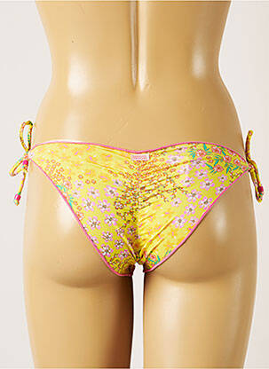 Maudymosi kelnaitės gėlių raštas bikini geltona BANANA MOON moteris