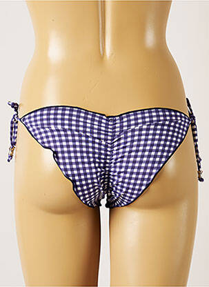 Maudymosi kelnaitės užsegimas su raišteliais bikini violetinis BANANA MOON moteris