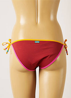 Maudymosi kelnaitės užsegimas su raišteliais bikini oranžinė BANANA MOON moteris