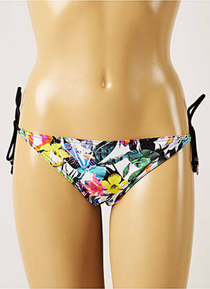Maudymosi kelnaitės gėlių raštas bikini baltas BANANA MOON moteris