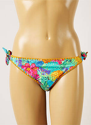 Maudymosi kelnaitės gėlių raštas bikini žalias BANANA MOON moteris