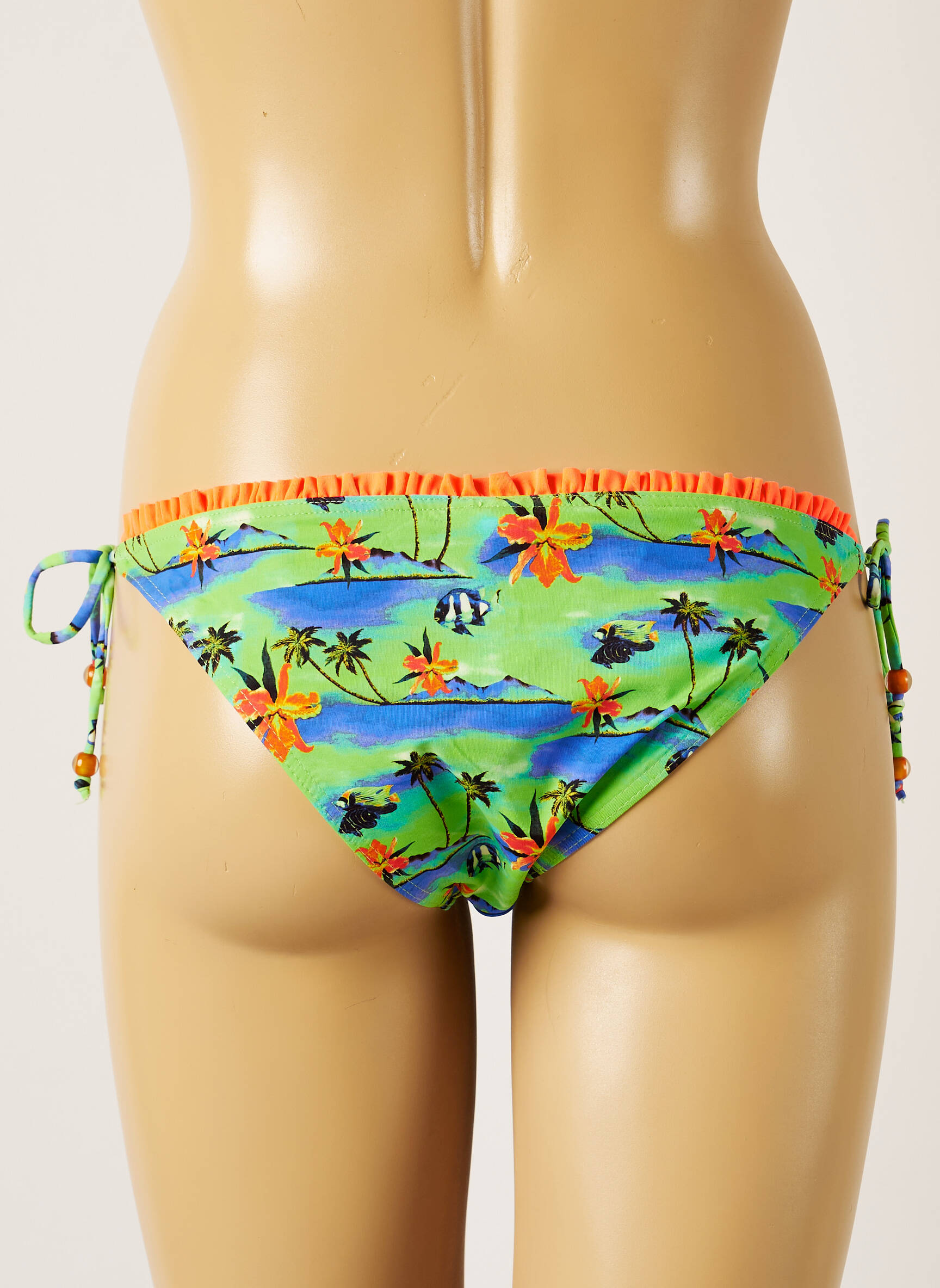 Maudymosi kelnaitės tiesioginis dažymas spausdinimas bikini žalias BANANA MOON moteris