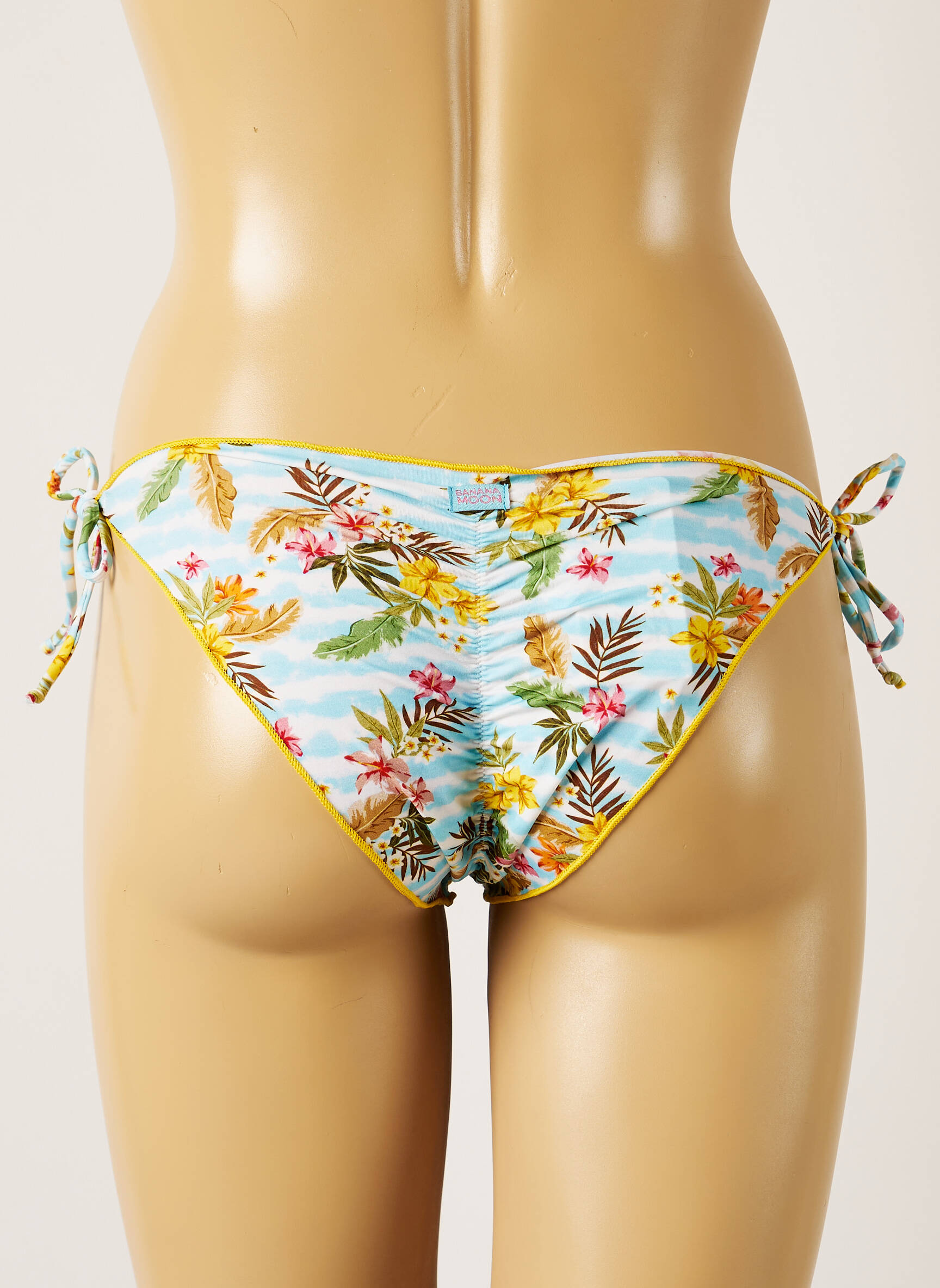 Maudymosi kelnaitės tiesioginis dažymas spausdinimas bikini mėlyna BANANA MOON moteris