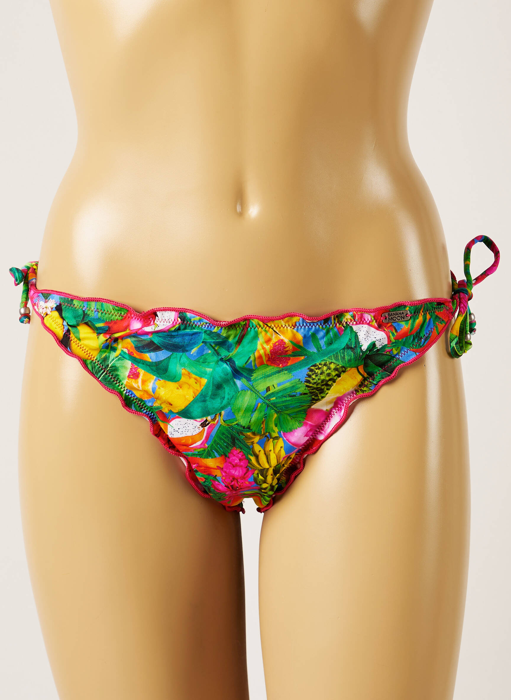 Maudymosi kelnaitės tiesioginis dažymas spausdinimas bikini rožinė BANANA MOON moteris