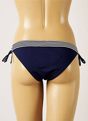 Maudymosi kelnaitės užsegimas su raišteliais bikini mėlyna BANANA MOON moteris