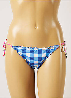Maudymosi kelnaitės užsegimas su raišteliais bikini mėlyna BANANA MOON moteris