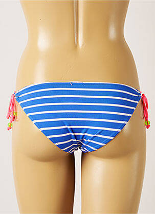 Maudymosi kelnaitės užsegimas su raišteliais bikini mėlyna BANANA MOON moteris