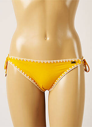 Maudymosi kelnaitės užsegimas su raišteliais bikini geltona BANANA MOON moteris