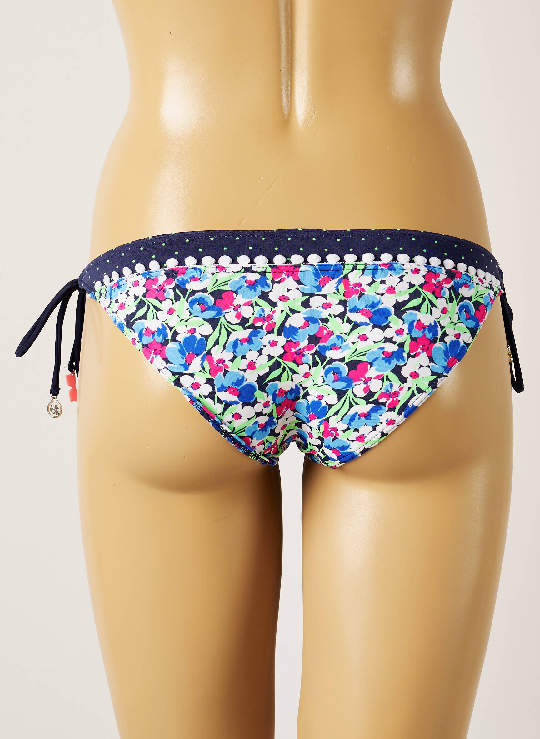 Maudymosi kelnaitės fantazijos raštas bikini mėlyna BANANA MOON moteris