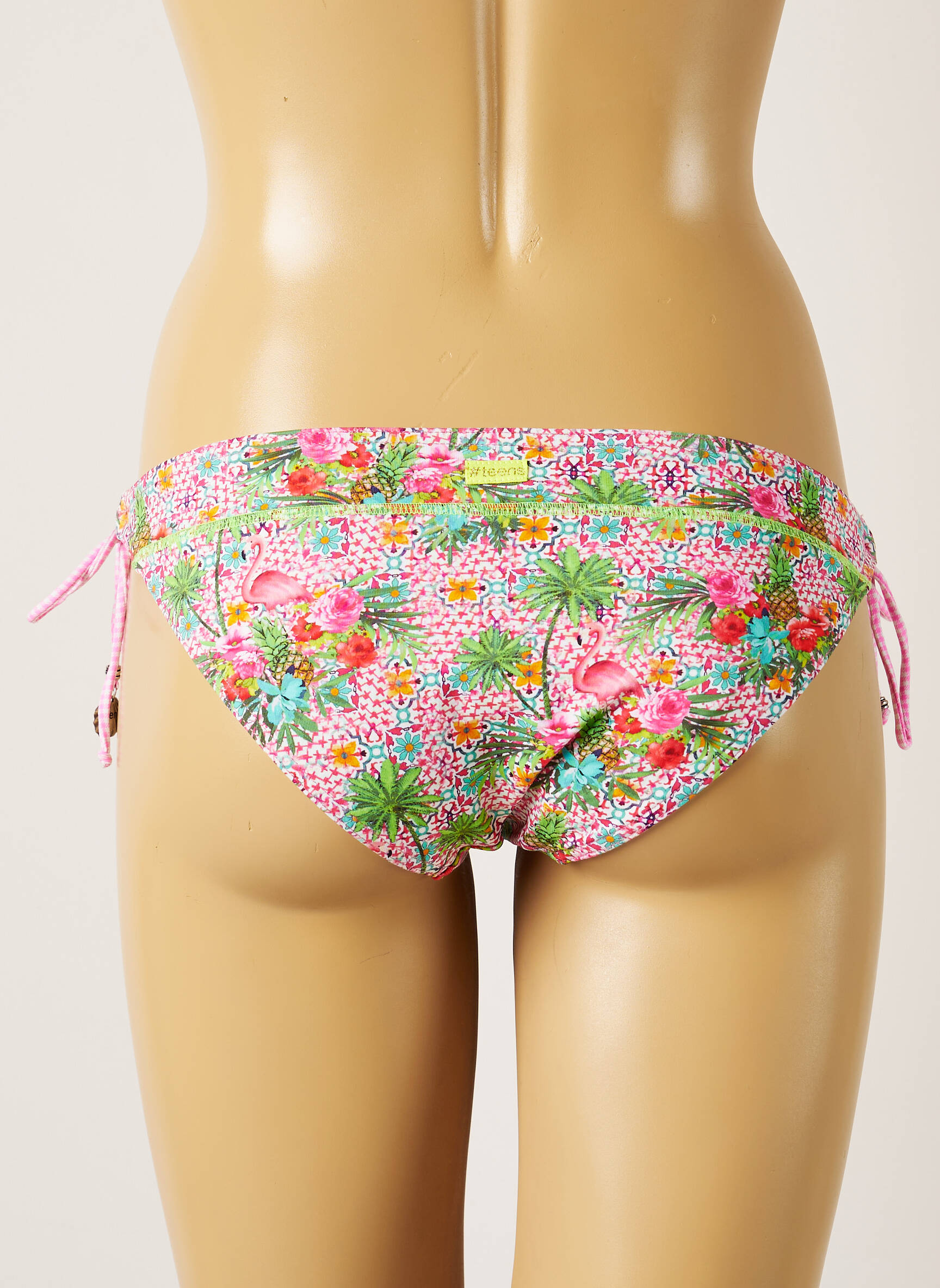 Maudymosi kelnaitės fantazijos raštas bikini rožinė BANANA MOON moteris