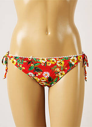 Maudymosi kelnaitės gėlių raštas bikini raudona BANANA MOON moteris