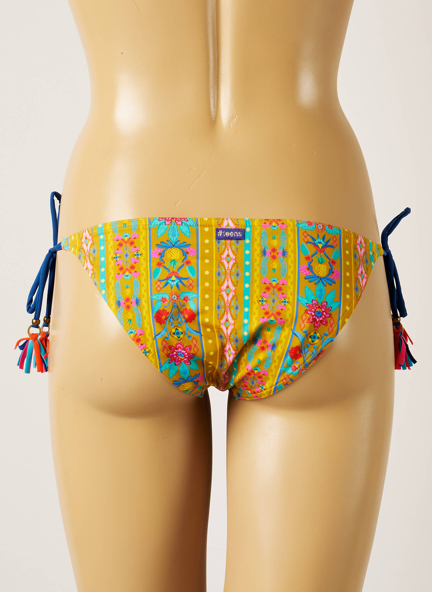 Maudymosi kelnaitės fantazijos raštas bikini geltona BANANA MOON moteris