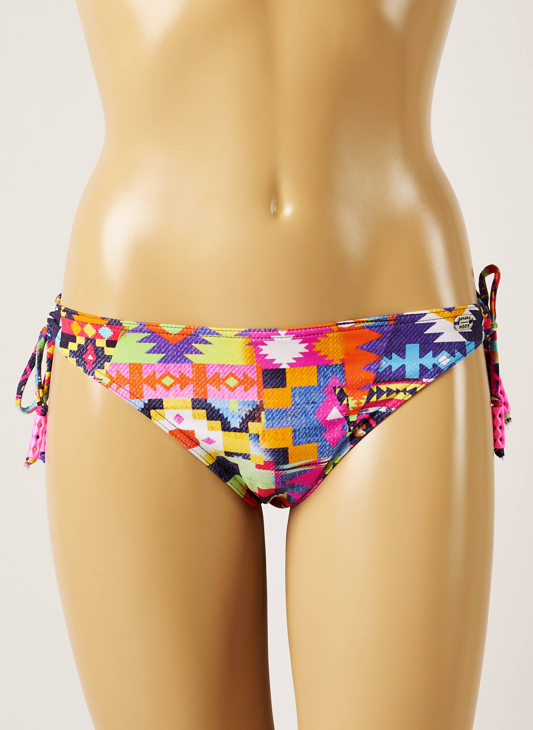 Maudymosi kelnaitės fantazijos raštas bikini rožinė BANANA MOON moteris
