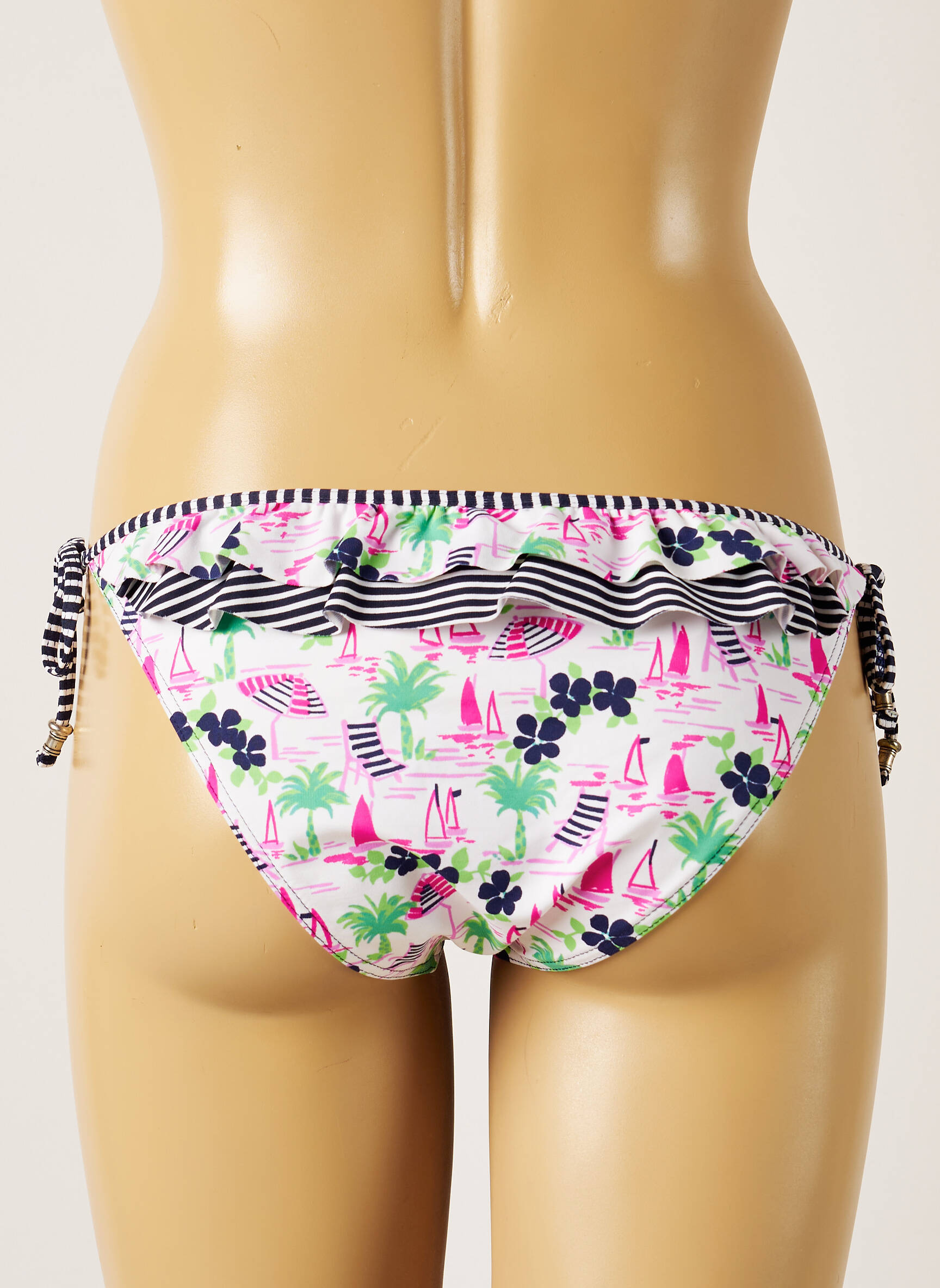 Maudymosi kelnaitės fantazijos raštas bikini rožinė BANANA MOON moteris