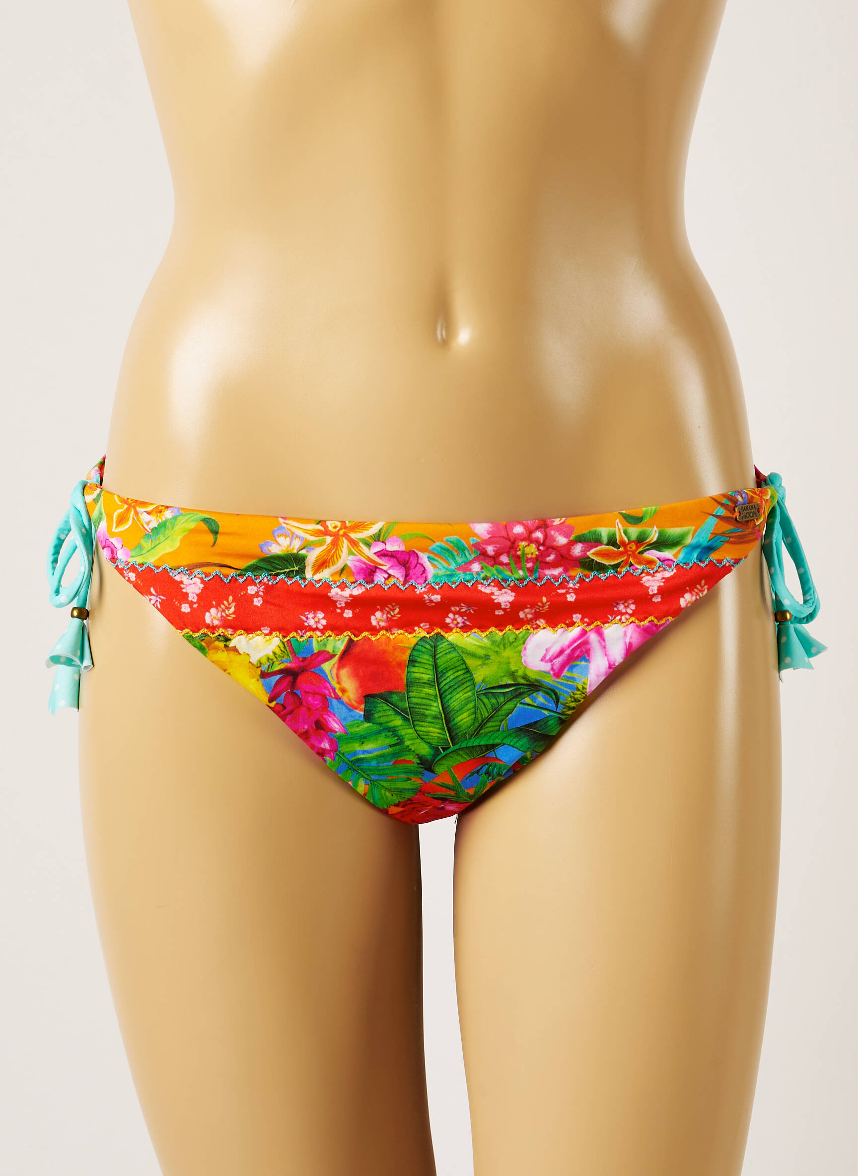 Maudymosi kelnaitės fantazijos raštas bikini žalias BANANA MOON moteris