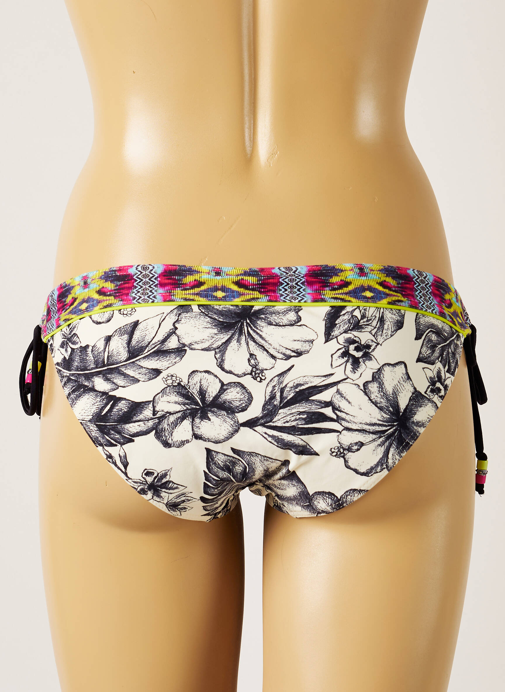 Maudymosi kelnaitės fantazijos raštas bikini pilka BANANA MOON moteris