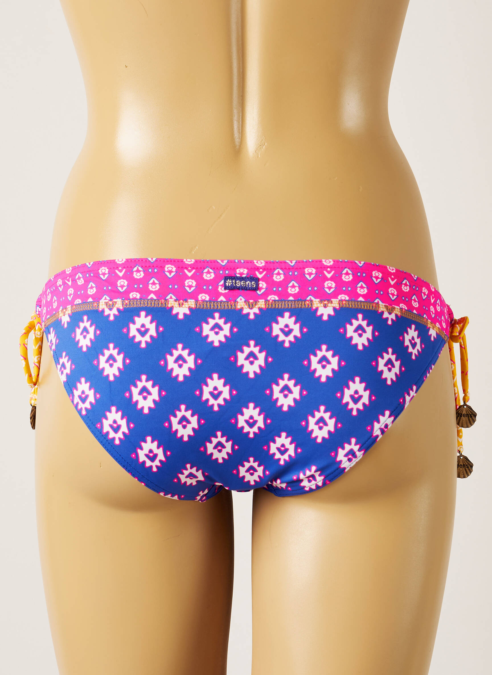 Maudymosi kelnaitės fantazijos raštas bikini mėlyna BANANA MOON moteris