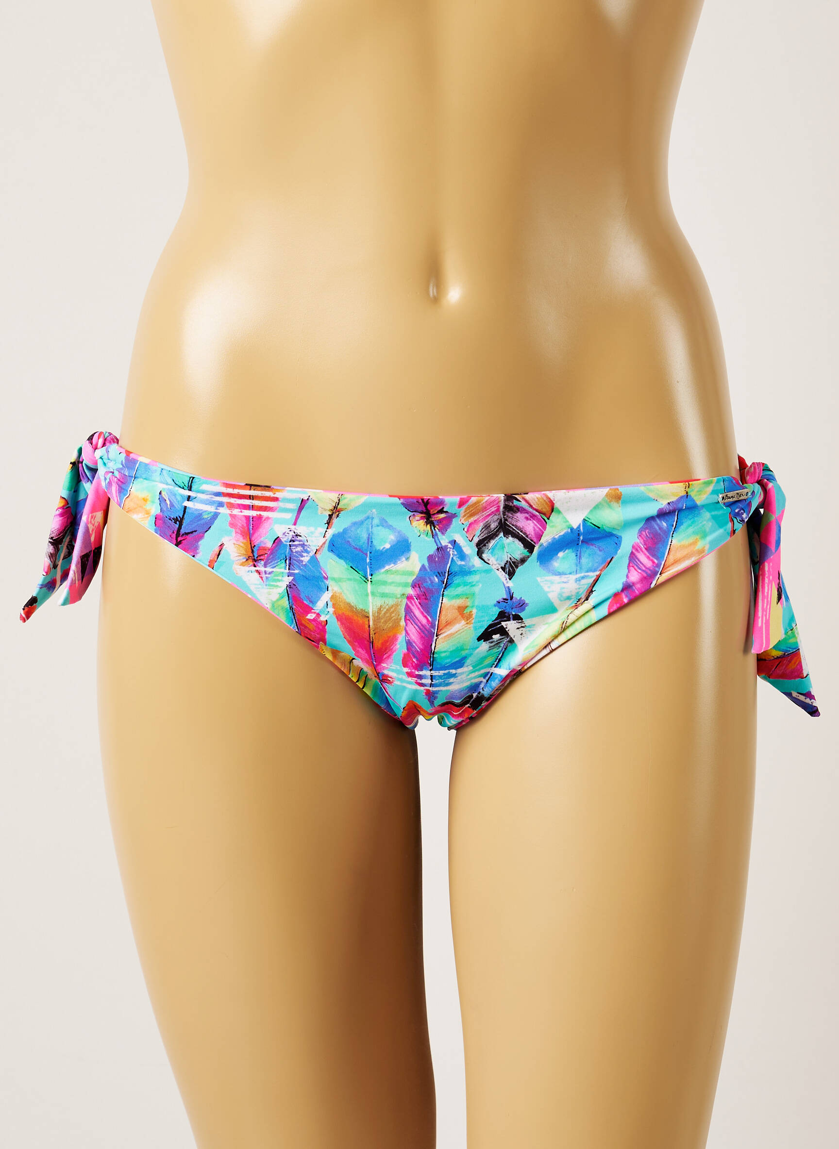Maudymosi kelnaitės apverčiamas bikini rožinė BANANA MOON moteris