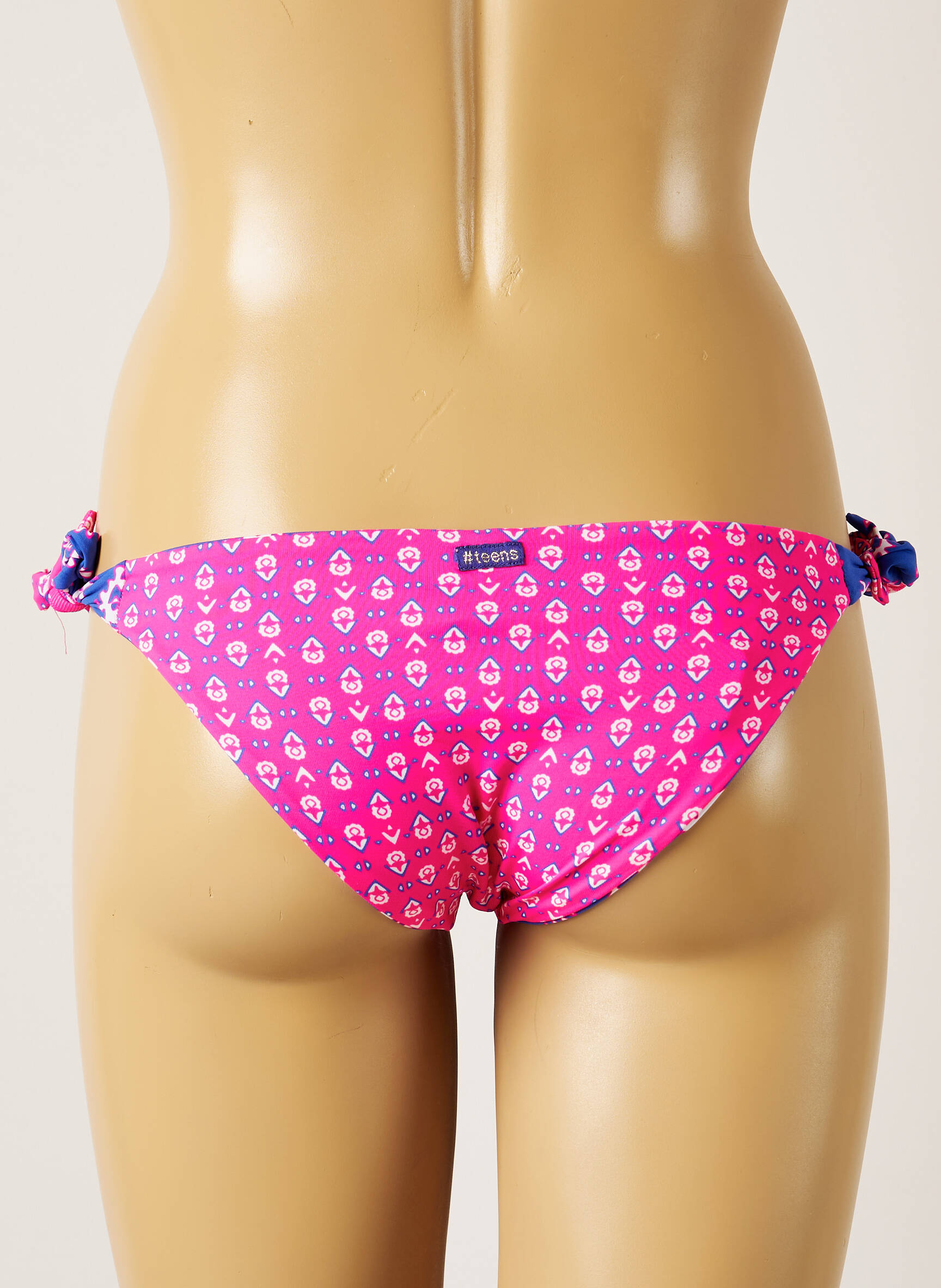 Maudymosi kelnaitės apverčiamas bikini rožinė BANANA MOON moteris