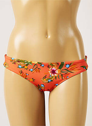 Maudymosi kelnaitės gėlių raštas bikini oranžinė BANANA MOON moteris