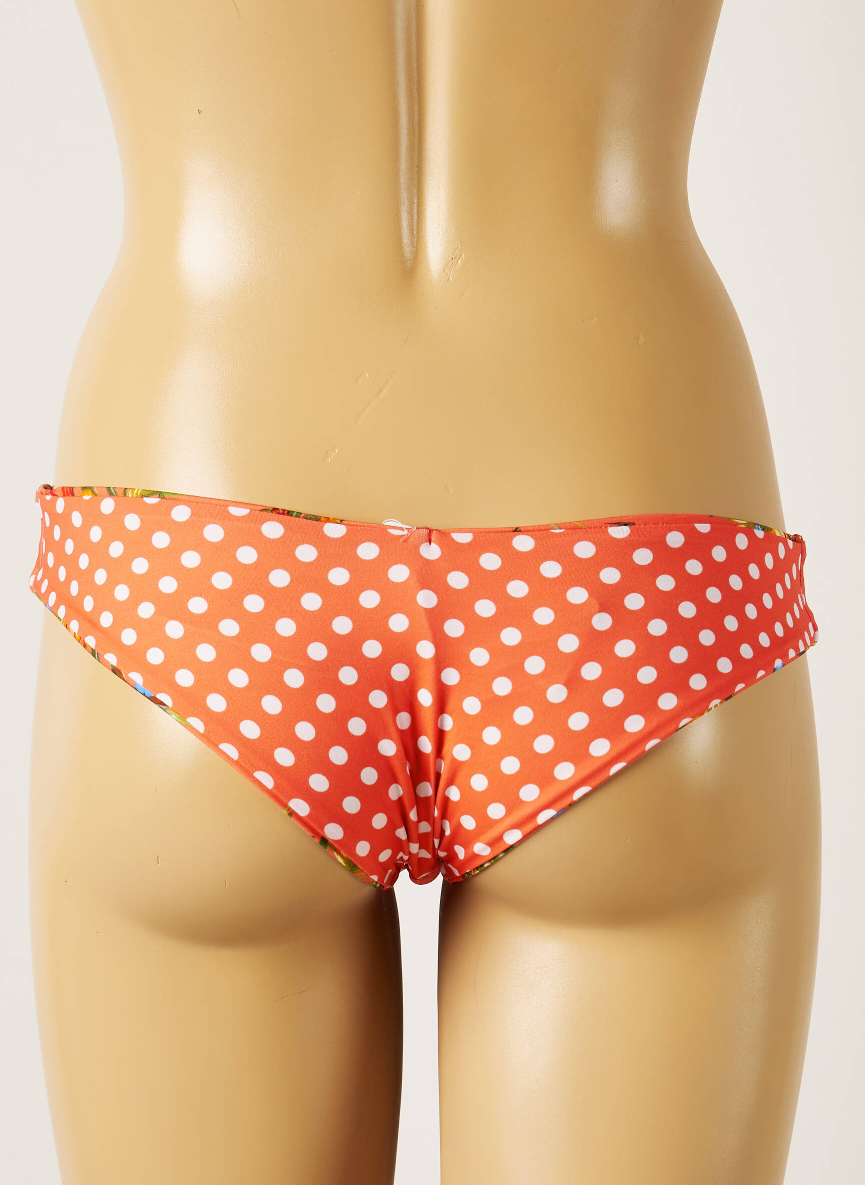 Maudymosi kelnaitės gėlių raštas bikini oranžinė BANANA MOON moteris