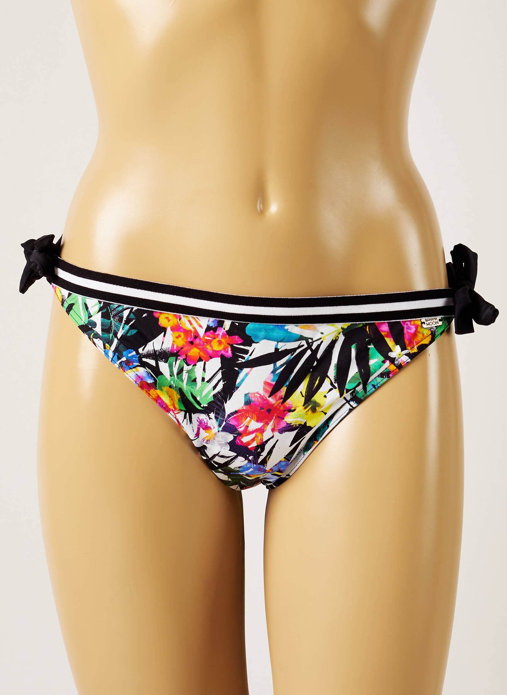 Maudymosi kelnaitės tiesioginis dažymas spausdinimas bikini juodas BANANA MOON moteris